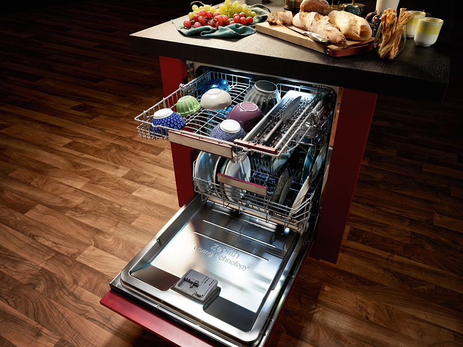 NEFF Geschirrspüler fertig geöffnet